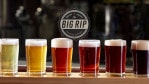 A flight of Big Rip Brewing Co. beers.