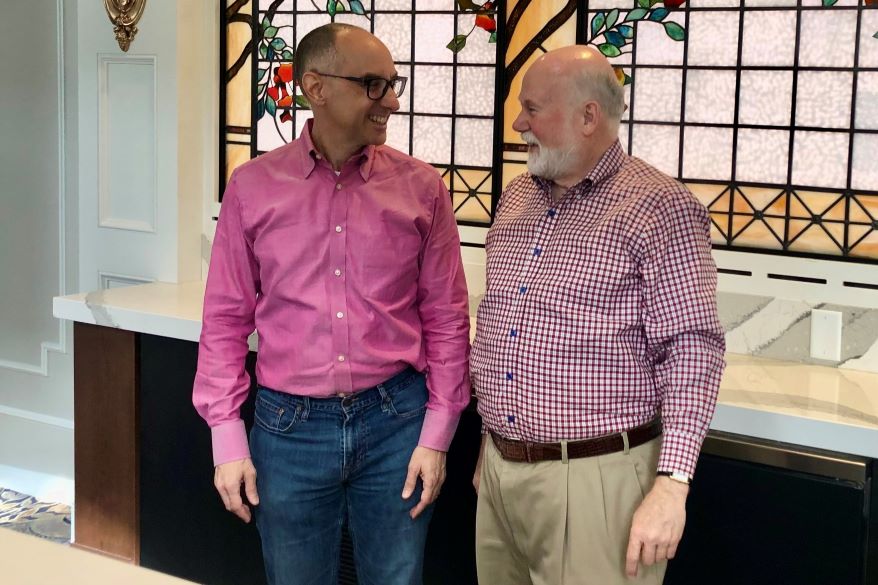 Rick Truman, the new executive director of the Folly (left), and Brian Williams, the development director.