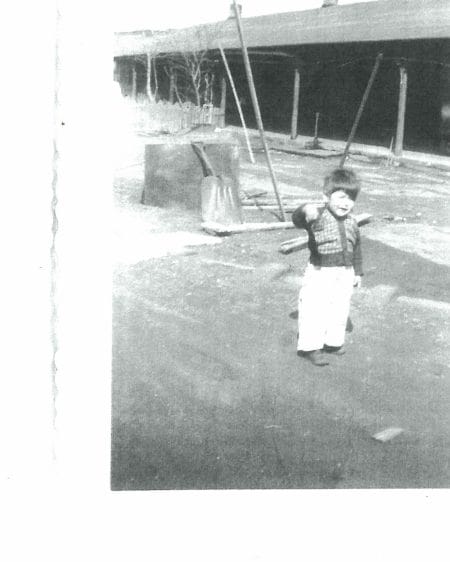 Tony Quiroga as a child on the Ice Plant grounds. (Quiroga Family)
