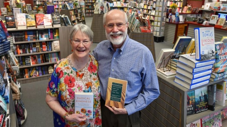 Vivien Jennings and Roger Doeren of Rainy Day Books.