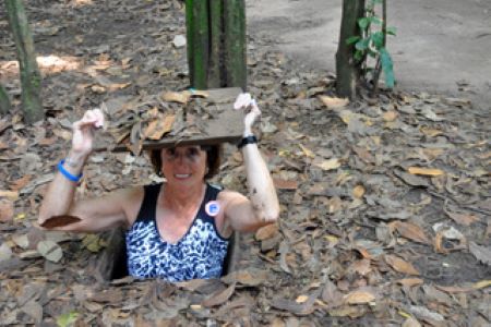 While Lou Eisenbrandt had crawled through the tunnels of Cu Chi on previous visits to Vietnam, a return to the tunnels in 2014 proved more emotional than she anticipated.