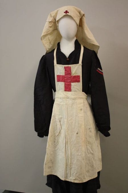 An imperial Russian nurse's uniform.