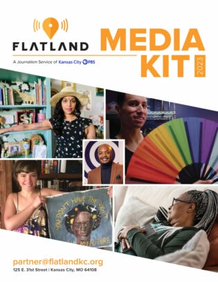 Flatland Media Kit cover - collage of images from stories