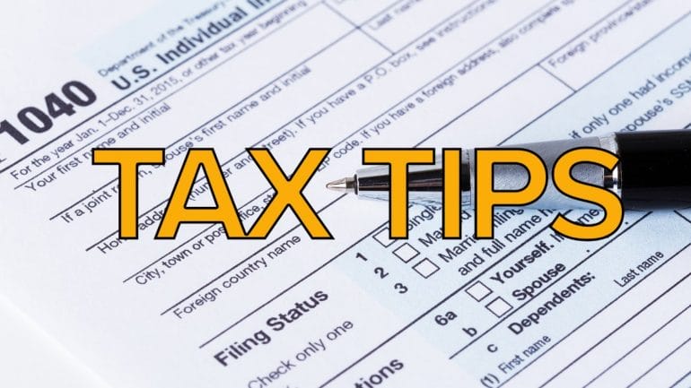 Tax tips photo illustration.