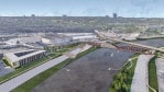 The Rock Island Bridge entertainment district will be the centerpiece of a recreational area that includes new trails and a park on the Kansas side of the river.