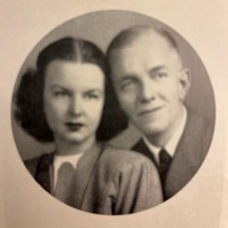 Mary Graham Minor and Landon Laird married in 1947.