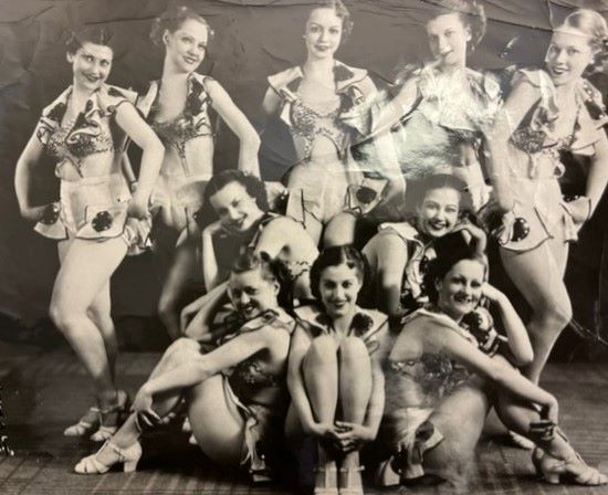The “Tower Adorables,” a chorus line that appeared at the downtown Kansas City Tower Theatre during the 1930s.