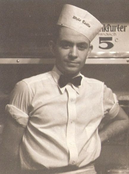 Claude Sparks working at White Castle in Kansas City in 1936. Less than a year later, he would start Town Topic Hamburgers with another employee.