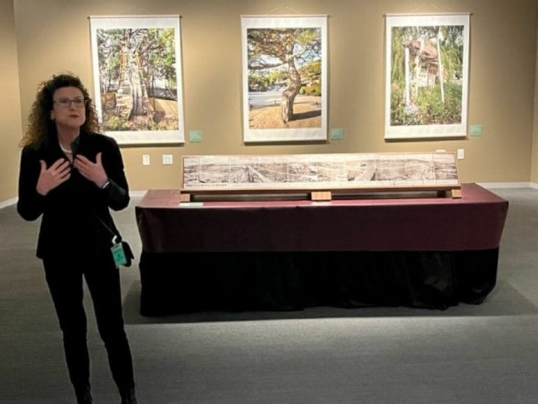 Photographer Katy McCormick described how her project began during her exhibit’s March 31 opening at the Truman Library.
