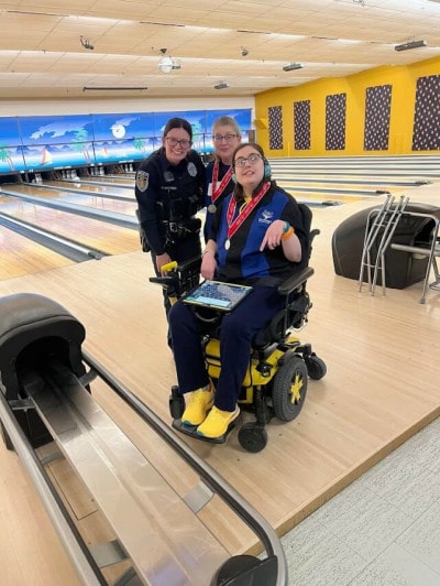 Nicole Noblet won the gold medal for Special Olympics Unified Bowling. (Contributed)