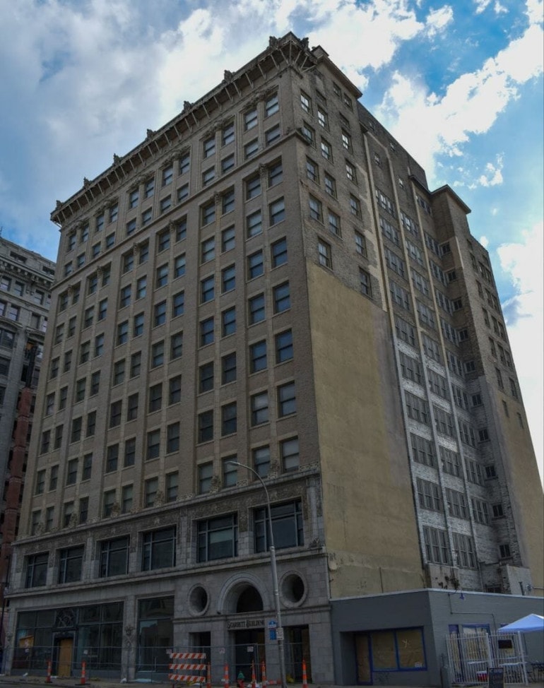 The historic Scarritt Building is one of downtown Kansas City's oldest skyscrapers.