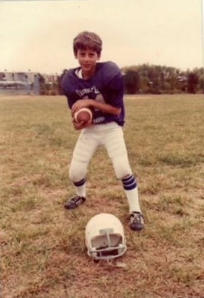 Jeff Wicina played organized football from an early age before suffering a 1983 cervical injury that left him paralyzed from the chest down with limited use of his arms.