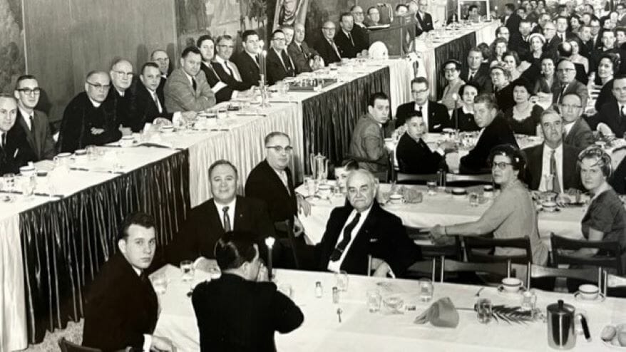 The 1961 Knute Rockne dinner.
