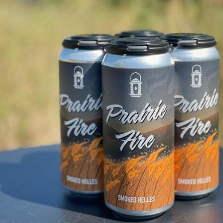 Three cans of Pathlight Brewing's new Prairie Fire.