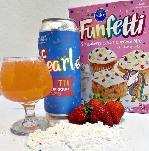 Servaes Brewing Co.'s Fearless sour in a glass and a can.