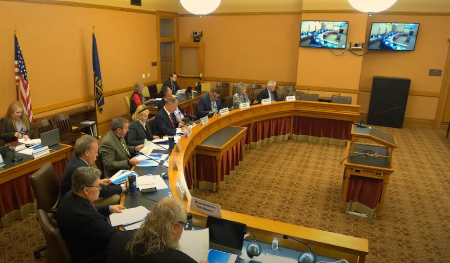 Kansas interim legislative committee meeting.