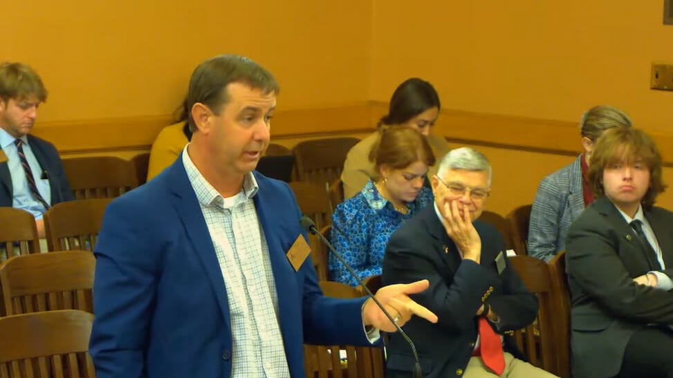 Saline County appraiser Sean Robertson testifies.