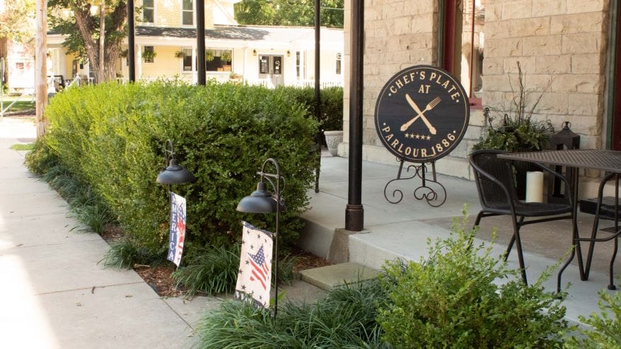 Kari Newell runs the restaurant Chef’s Plate at Parlour 1886, shown here Aug. 11, 2023, at the Historic Elgin Hotel in Marion.