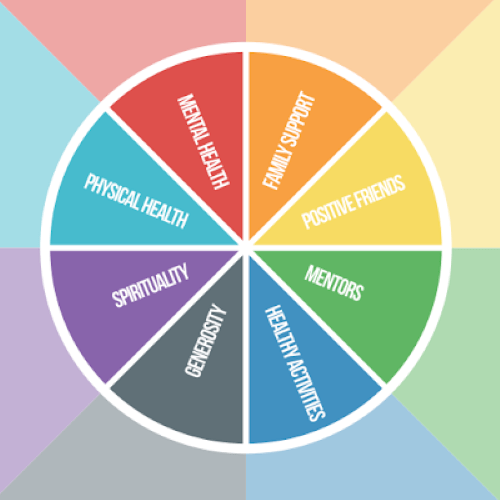 The eight components of the Sources of Strength wheel.