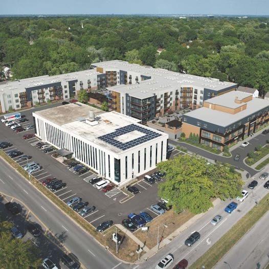 Rendering of Meadow Lake Apartments.