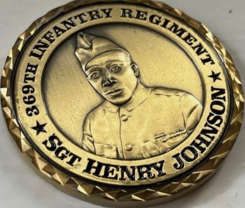 Since Henry Johnson posthumously received the Medal of Honor in 2015, Tara Johnson has distributed commemorative coins to help maintain the memory of the World War I infantryman.