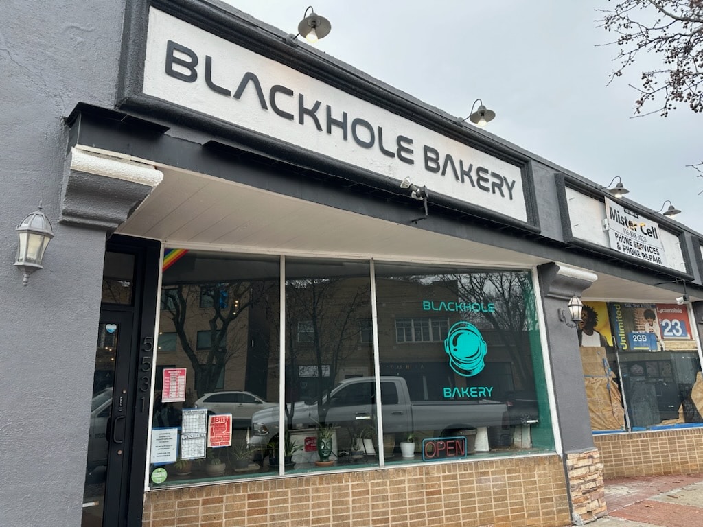 Entrance to Blackhole Bakery.