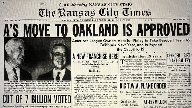 Front page of The Kansas City Star.