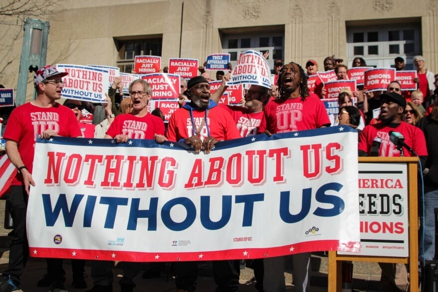 The Missouri Workers Center and Heartland Center for Jobs and Freedom left the Jackson County negotiations after saying the Royals didn't meet their housing and labor demands. A private community benefits agreement covering wage and labor topics for ballpark district workers that the groups and their allies had been working towards for more than a year also fell through.