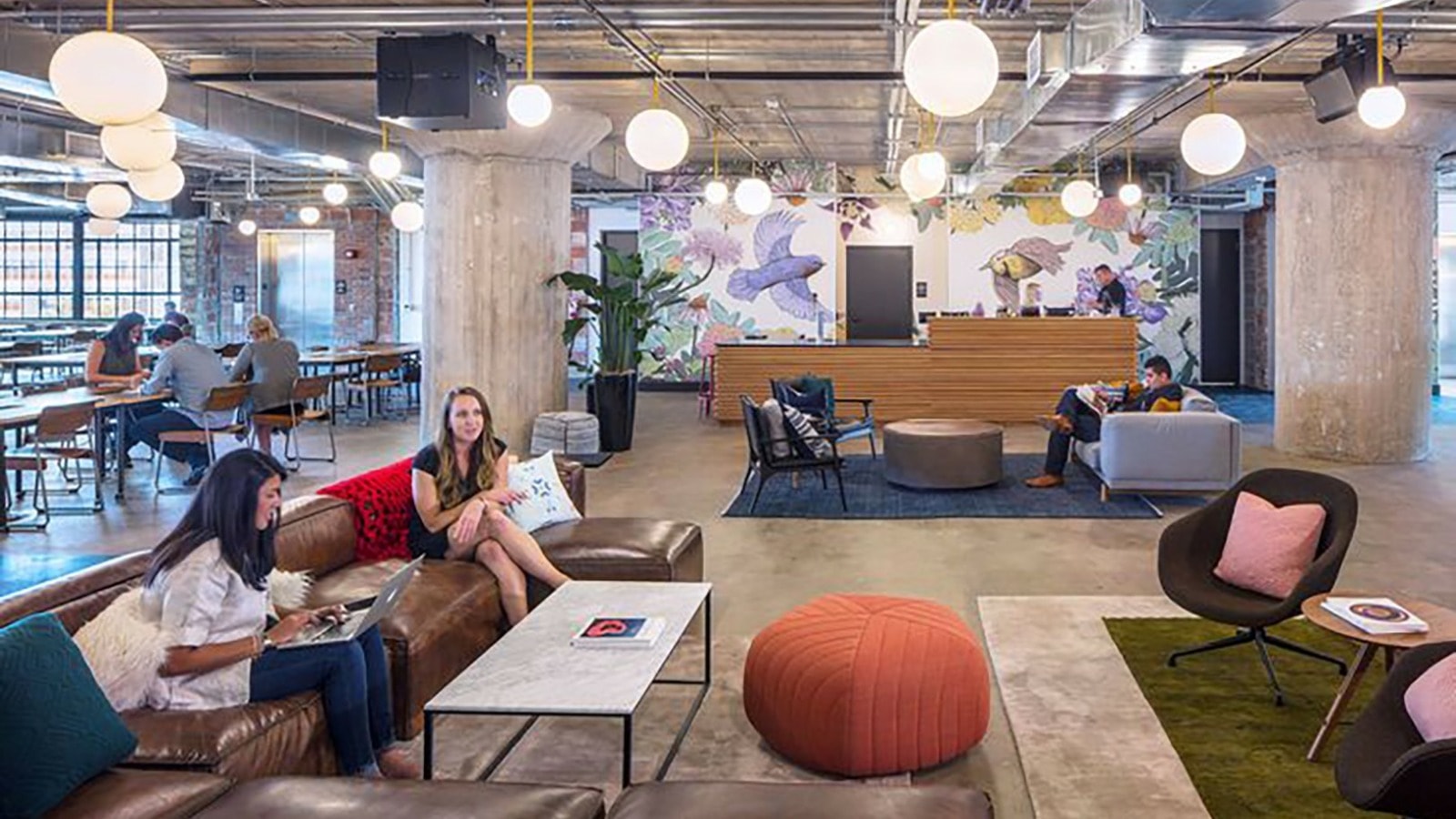 Shared working space at WeWork in Corrigan Station.