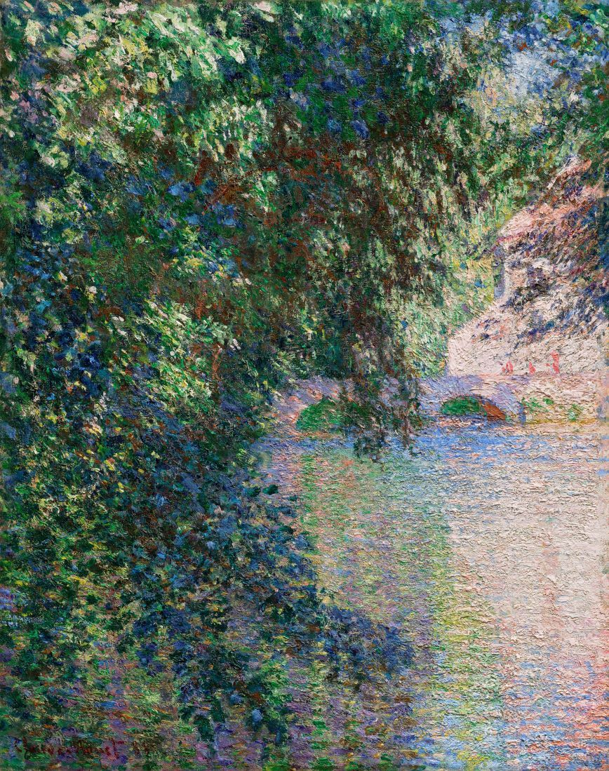 Claude Monet's painting "Mill at Limetz, 1888."