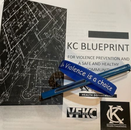 Materials prepared for a workshop on the impact of gun violence held on Saturday at the Ewing Marion Kauffman School.