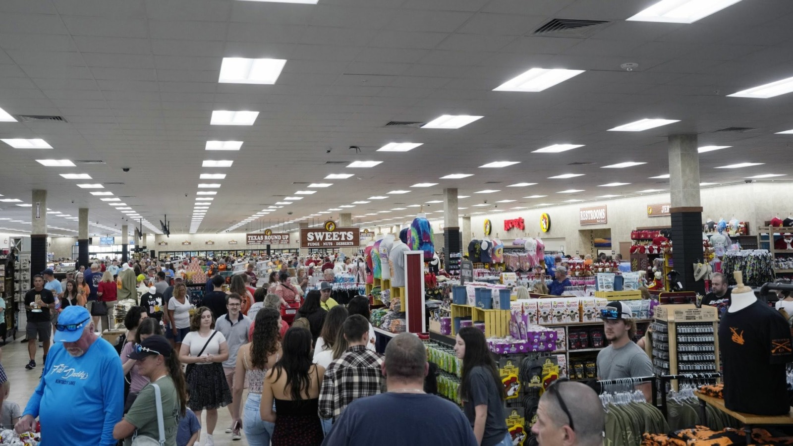 Customers shop inside a Buc-ee's convenience store.