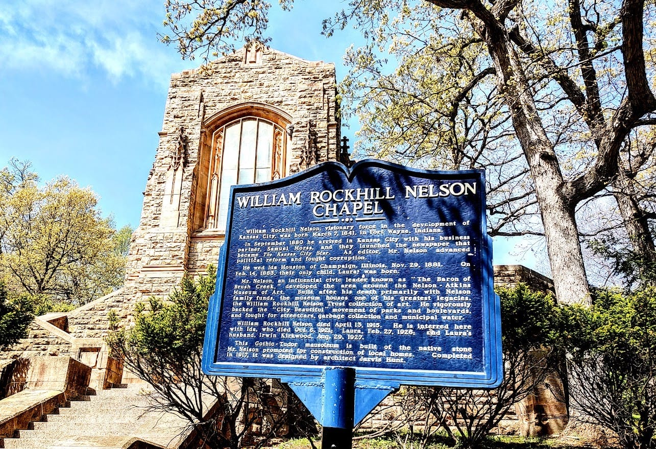 William Rockhill Nelson chapel in Mount Washington Cemetery.