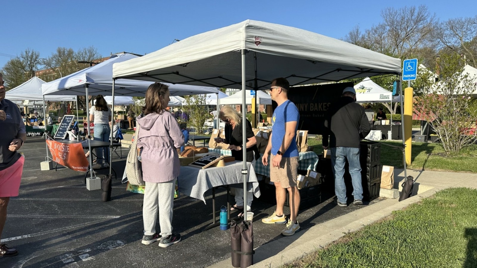Jon Szajnuk sells bread every Saturday at the Brookside Farmers Market.