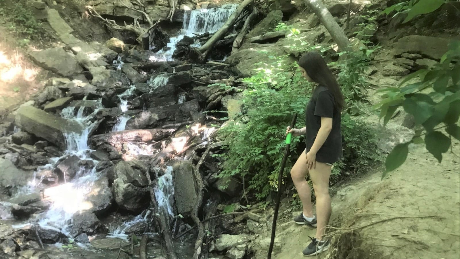 The waterfall at the Parkville Nature Sanctuary offers a touch of the Ozarks in a busy suburban setting.