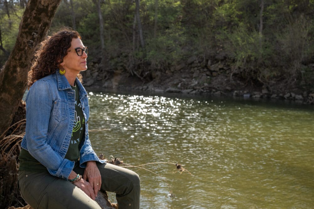 The Blue River in South Kansas City, Missouri, rejuvenates Evelyn Vogel-Leutung, a retiree from the U.S. Environmental Protection Agency. She discovered a kindred spirit in Henry David Thoreau while in college. (Todd Feeback | Flatland)